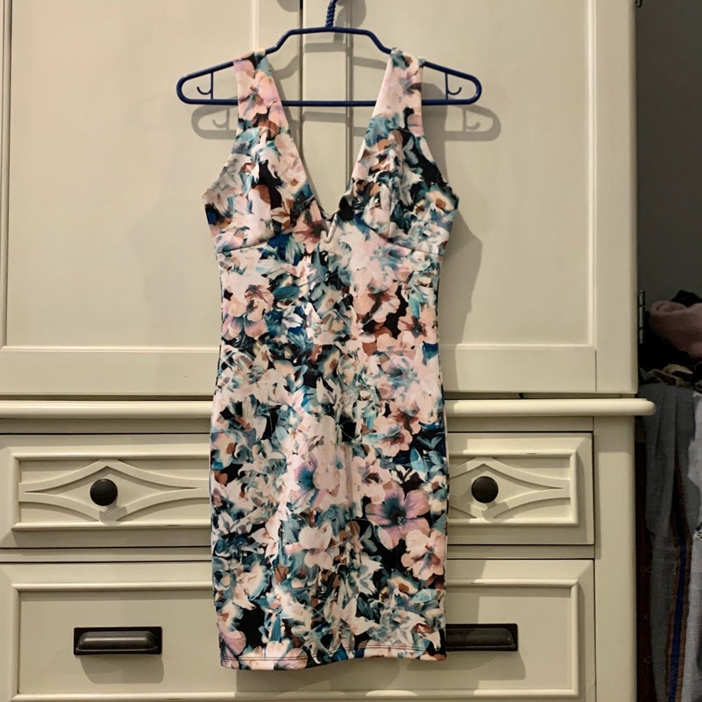 Sexy Floral Mini Dress